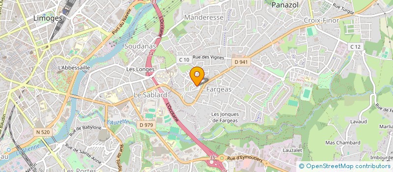 localisation de l'entreprise LIGUE DU LIMOUSIN DE SPELEOLOGIE à PANAZOL