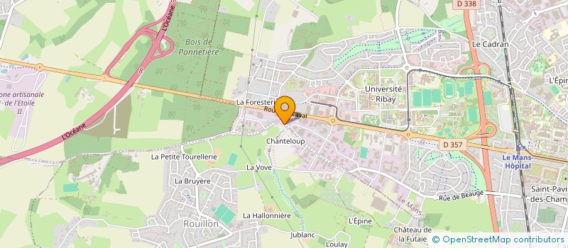 localisation de l'entreprise LIGUE DU MAINE DE FOOTBALL à LE MANS