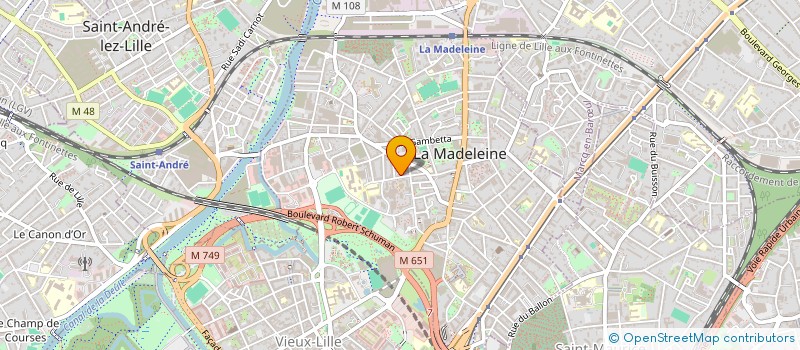 localisation de l'entreprise LIGUE DU MORD DE PELOTE BASQUE à LA MADELEINE