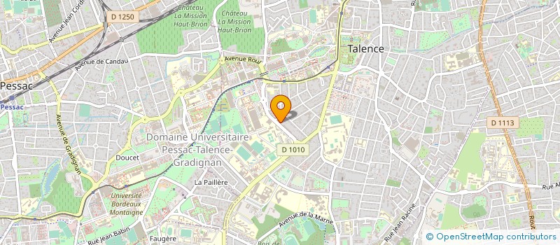 localisation de l'entreprise LIGUE DU SPORT AUTOMOBILE NOUVELLE AQUITAINE SUD  TALENCE