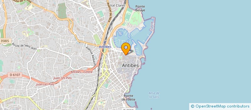 localisation de l'entreprise LIGUE FAMILLES NOMBREUSES-JEUNES FOYERS à ANTIBES