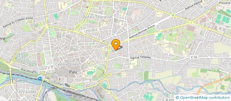 localisation de l'entreprise LIGUE FEM ACTION CATHOLIQUE  PAU