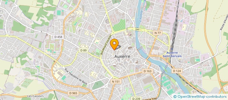 localisation de l'entreprise LIGUE FEMININE ACTION CATHOLIQ à AUXERRE