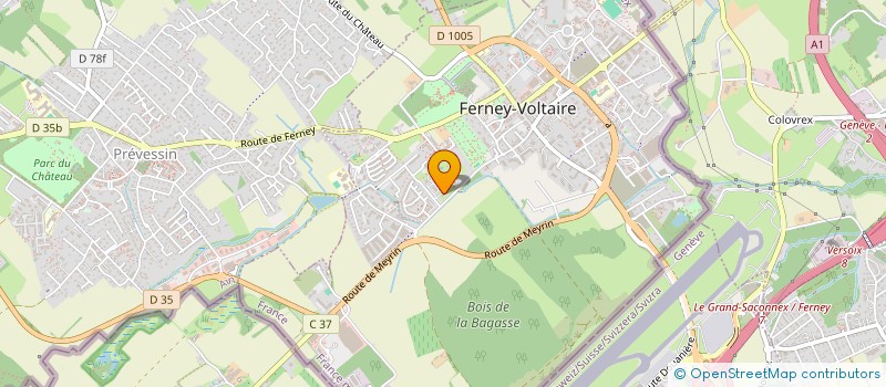 localisation de l'entreprise LIGUE GESSIENNE D'IMPROVISATION AMATEUR à FERNEY-VOLTAIRE