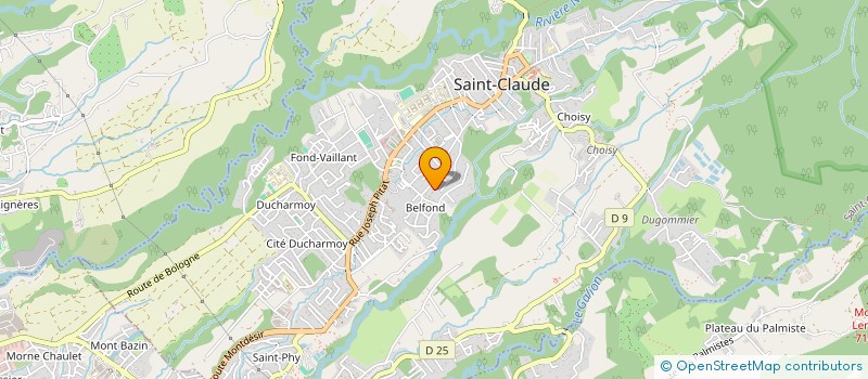 localisation de l'entreprise LIGUE GUADELOUPE DE SQUASH à SAINT-CLAUDE