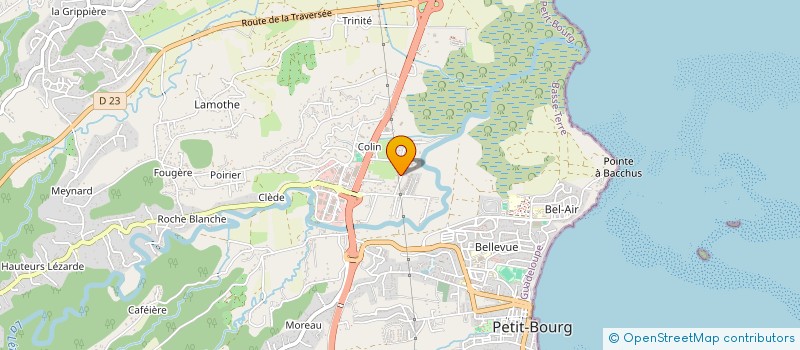 localisation de l'entreprise LIGUE GUADELOUPEENNE DES CLUBS D'AVIRON  PETIT-BOURG