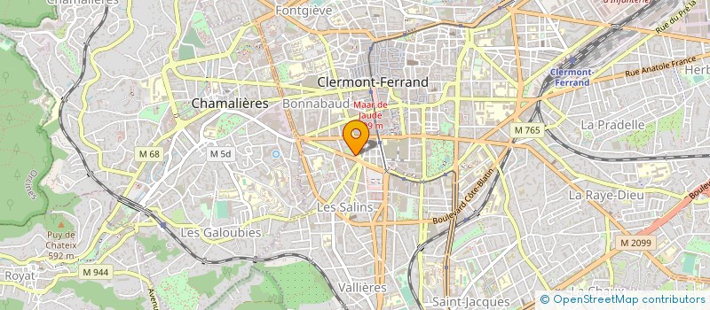 localisation de l'entreprise LIGUE HANDBALL AUVERGNE  CLERMONT-FERRAND