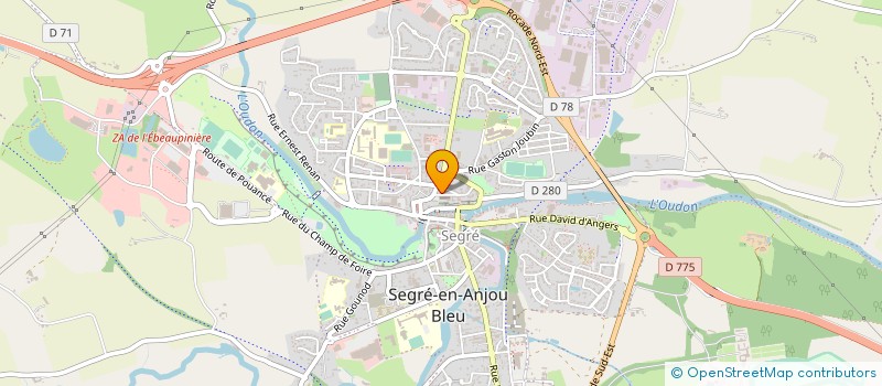 localisation de l'entreprise LIGUE HANDBALL PAYS DE LOIRE à SEGRE-EN-ANJOU BLEU