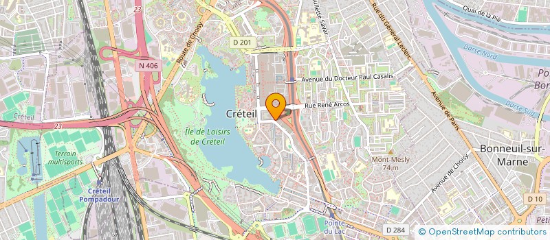 localisation de l'entreprise LIGUE IDF EST FEDER SPORT POLICE FR  CRETEIL