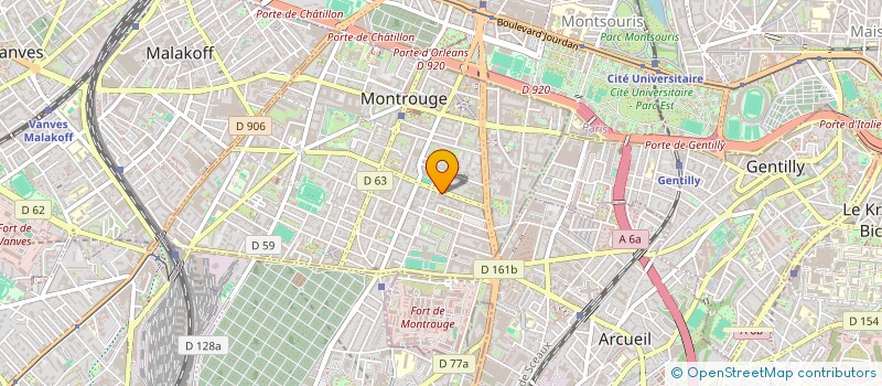 localisation de l'entreprise LIGUE ILE DE FRANCE DE HOCKEY à MONTROUGE