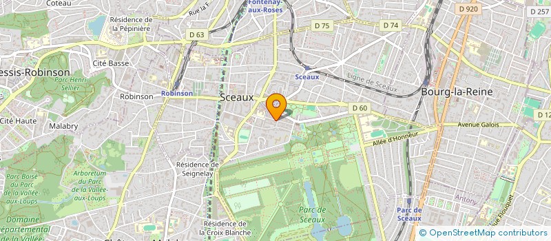 localisation de l'entreprise LIGUE IMPROVISATION PROF HTS SEINE à SCEAUX