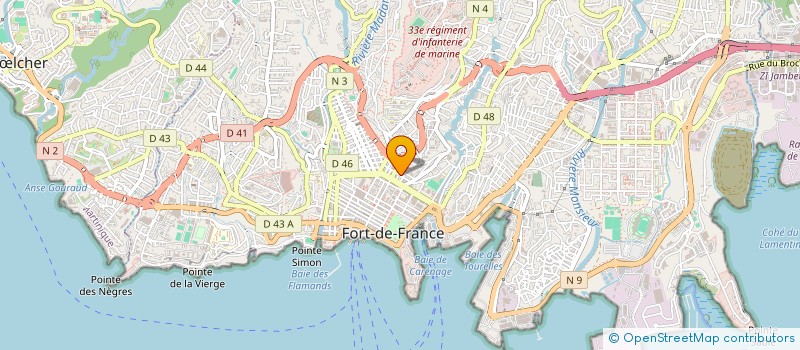 localisation de l'entreprise LIGUE ISLAMIQUE FEDERALE ANTILLES GUYANE ET HEXAGONALE  FORT-DE-FRANCE