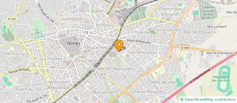 localisation de l'entreprise LIGUE LANGUEDOC ROUSSILLON ESCRIME à NIMES
