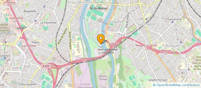 localisation de l'entreprise LIGUE MIDI PYRENEES DE CANOE KAYAK à TOULOUSE