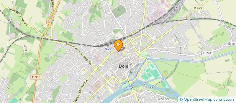 localisation de l'entreprise LIGUE MOTOCYCLISTE BOURGOGNE FRANCHE COMTE à DOLE