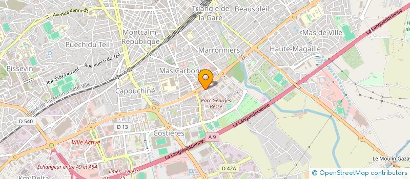 localisation de l'entreprise LIGUE NAT FRANCAISE CONTRE LE CANCER à NIMES
