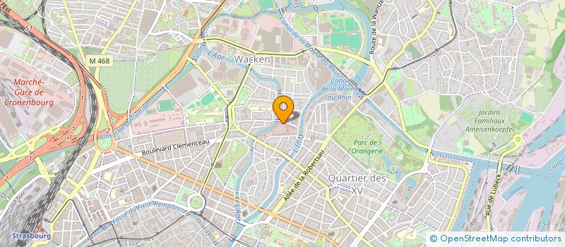 localisation de l'entreprise LIGUE NORD-EST DE LA FEDERATION DES CLUBS DE LA DEFENSE à STRASBOURG