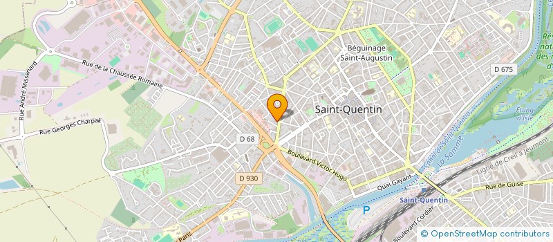 localisation de l'entreprise LIGUE NORD PICARDIE DE FLECHETTES à SAINT-QUENTIN