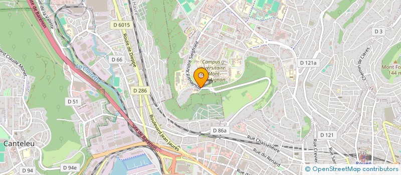 localisation de l'entreprise LIGUE NORMANDIE DU SPORT UNIVERSITAIRE à MONT-SAINT-AIGNAN