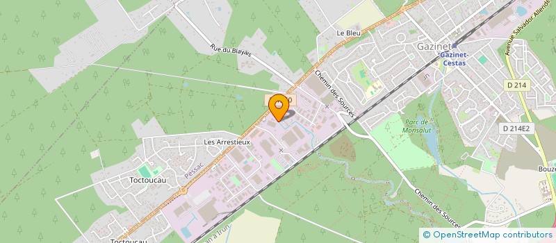 localisation de l'entreprise LIGUE NOUVELLE AQUITAINE DE LA FEDERATION FRANCAISE D AIKIDO AIKIBUDO ET ASSOCIES  CESTAS