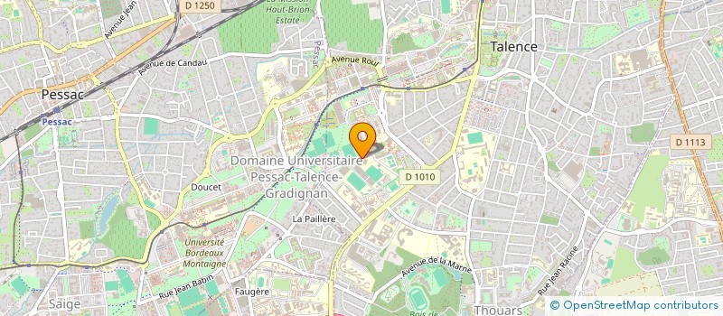 localisation de l'entreprise LIGUE NOUVELLE-AQUITAINE DE TENNIS à TALENCE