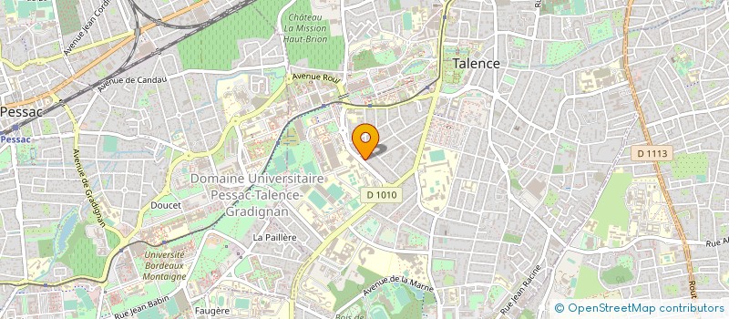 localisation de l'entreprise LIGUE NOUVELLE-AQUITAINE NATATION à TALENCE