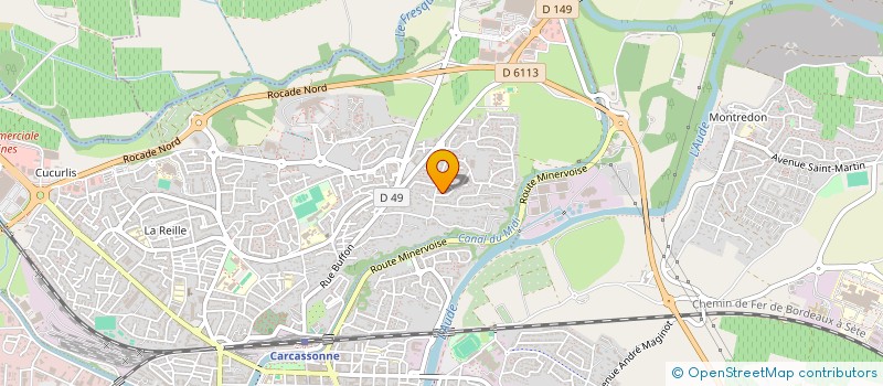 localisation de l'entreprise LIGUE OCCITANIE DE LA FEDERATION FRANCAISE D'AIKIDO AIKIBUDO ET AFFINITAIRES  CARCASSONNE