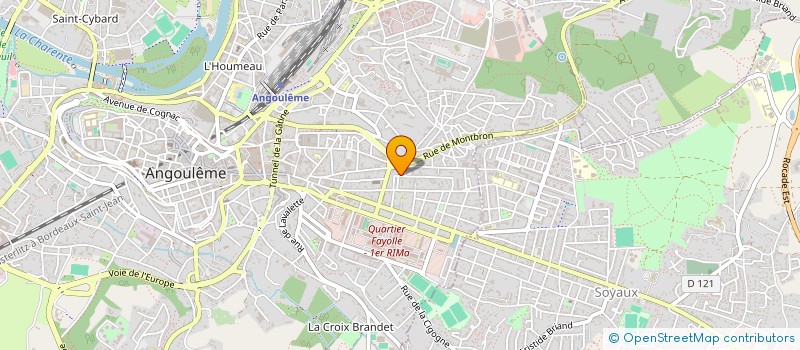 localisation de l'entreprise LIGUE P.CHARENTES CTRE FULL CONTACT DA à ANGOULEME