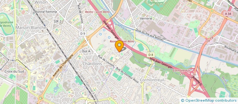 localisation de l'entreprise LIGUE PANAFRICAINE - UMOJA  REIMS