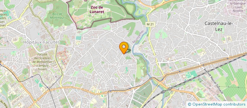 localisation de l'entreprise LIGUE PARACHUTISME LANGUEDOC ROUSSILLON à MONTPELLIER