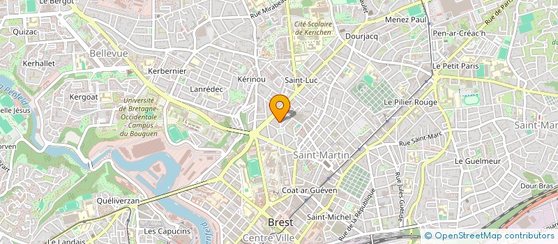 localisation de l'entreprise LIGUE PARENTS DU FINISTERE à BREST
