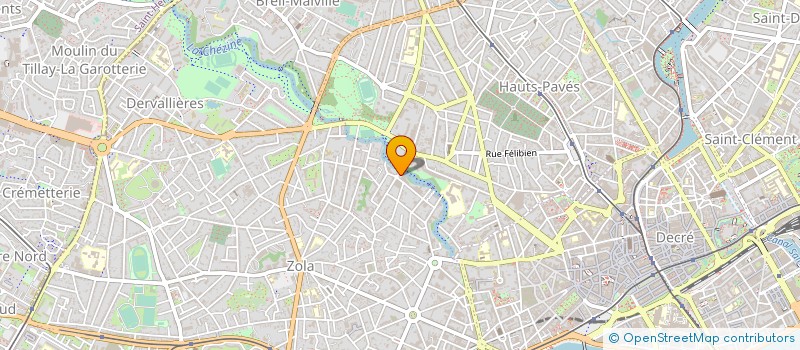 localisation de l'entreprise LIGUE PAYS LOIRE RUGBY A XIII à NANTES