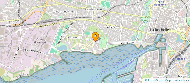 localisation de l'entreprise LIGUE POITOU CHARENTES DE BILLARD  LA ROCHELLE