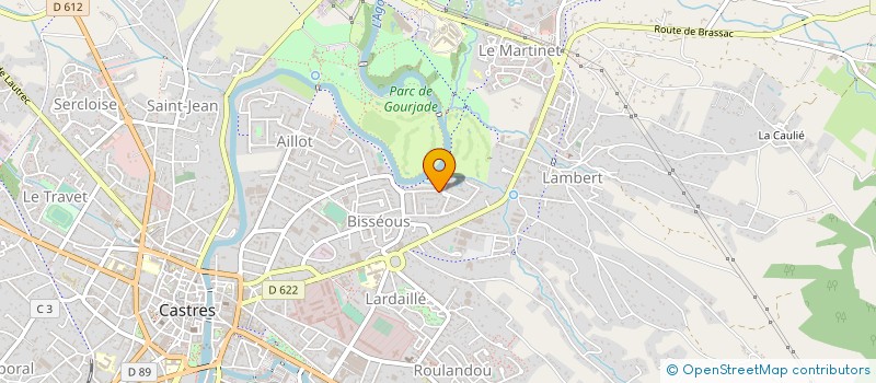 localisation de l'entreprise LIGUE POUR ASSISTANCE AUX VILLAGEOIS ET ORIGINAIRES DE LINKERING (SENEGAL) - LAAVOL  CASTRES