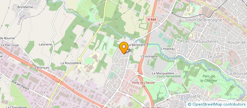 localisation de l'entreprise LIGUE REG PAYS DE LOIRE DE BASKET BALL  SAINT-HERBLAIN