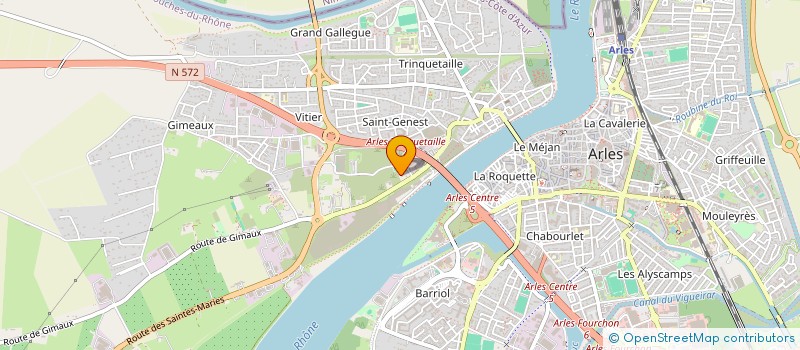 localisation de l'entreprise LIGUE REGION COURSE CAMARGUAISE  ARLES