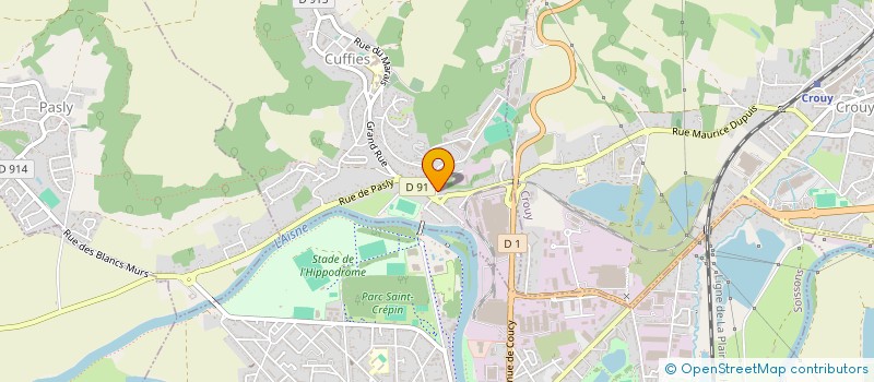 localisation de l'entreprise LIGUE REGIONAL MOTOCYCLISTE PICARDIE  CUFFIES