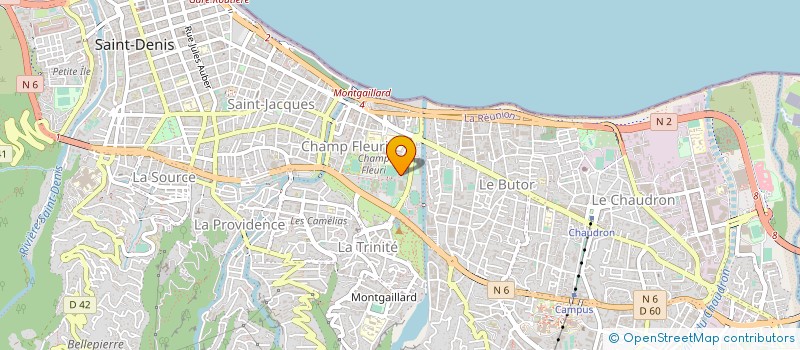 localisation de l'entreprise LIGUE REGIONALE D'ATHLETISME DE LA REUNION à SAINT-DENIS
