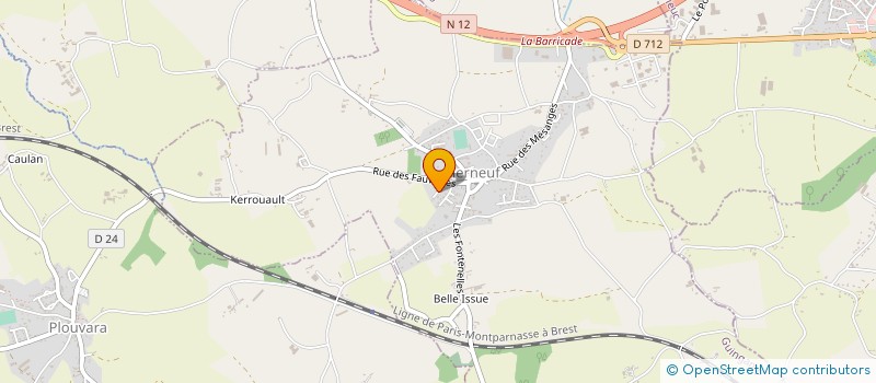 localisation de l'entreprise LIGUE REGIONALE DE BRETAGNE DES SPORTS DE GLACE  PLERNEUF