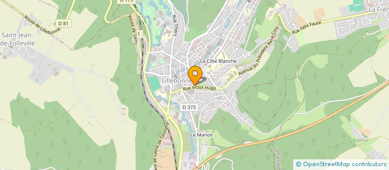 localisation de l'entreprise LIGUE REGIONALE DE GOLF DE NORMANDIE  LILLEBONNE