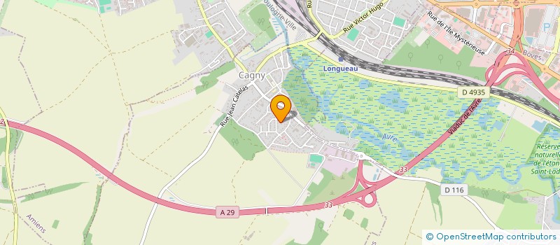 localisation de l'entreprise LIGUE REGIONALE DE PARACHUTISME DES HAUTS-DE-FRANCE  CAGNY