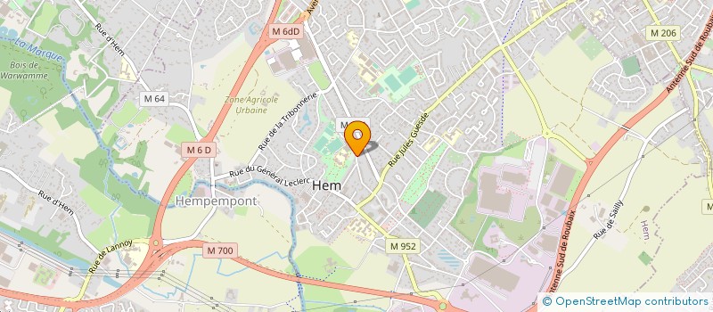 localisation de l'entreprise LIGUE REGIONALE DE VOLLEY DES HAUTS-DE-FRANCE à HEM
