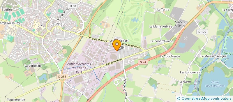 localisation de l'entreprise LIGUE REGIONALE ESCRIME BRETAGNE  LE RHEU