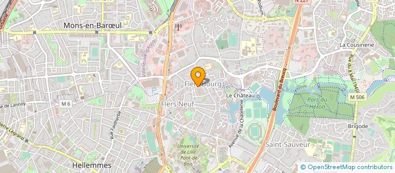 localisation de l'entreprise LIGUE REGIONALE HAUTS-DE-FRANCE DE RUGBY à VILLENEUVE D ASCQ