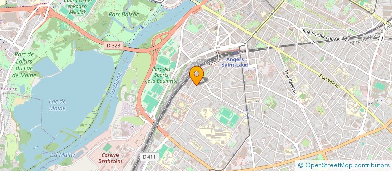 localisation de l'entreprise LIGUE REGIONALE PAYS DE LOIRE POITOU CHARENTE DE LA FEDERATION DES SPORTS DE DANSE DE FRANCE à ANGERS