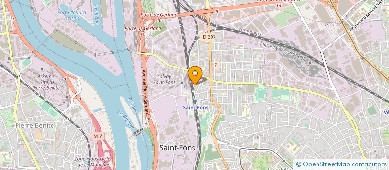 localisation de l'entreprise LIGUE REGIONALE TIR LYONNAIS à SAINT-FONS