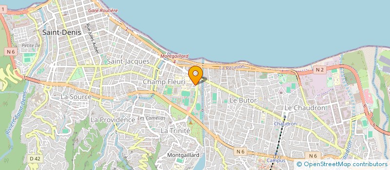 localisation de l'entreprise LIGUE REUNIONNAISE DE SQUASH à SAINT-DENIS