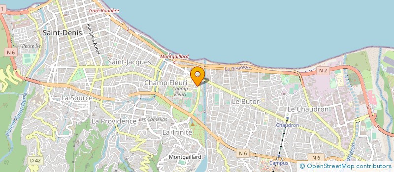 localisation de l'entreprise LIGUE REUNNIONNAISE D'ESCRIME à SAINT-DENIS