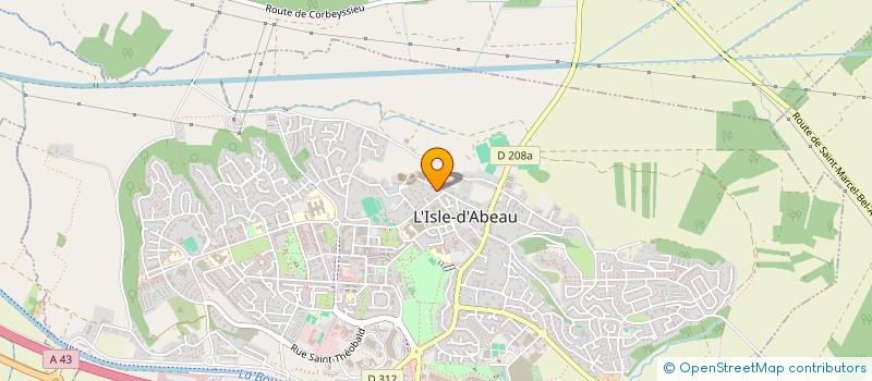 localisation de l'entreprise LIGUE RHONE ALPES AUVERGNE FLECHETTE  L'ISLE-D'ABEAU