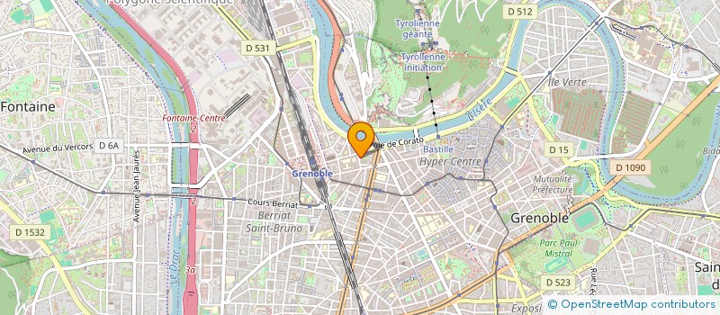 localisation de l'entreprise LIGUE RHONE-ALPES DE GO  GRENOBLE